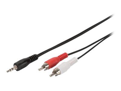 ASSMANN Audio adapter cable stereo 3.5mm - 2x RCA 5.00m CCS 2x0.10/10 shielded M/M black_1