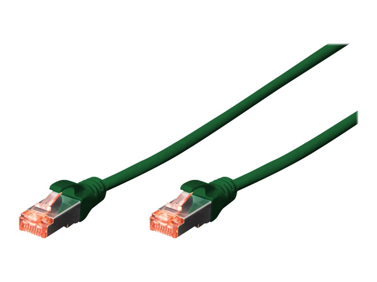 DIGITUS CAT 6 S-FTP patch cable Cu LSZH AWG 27/7 length 3 m 10 pieces color green_1