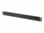 DIGITUS 1U cable brush management panel 44x483x11 mm brush size 27x423 mm color black RAL 9005