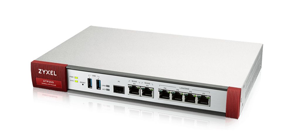 Zyxel ATP 10/100/1000, 2*WAN, 4*LAN/DMZ ports, 1*SFP, 2*USB with 1 Yr Bundle_1