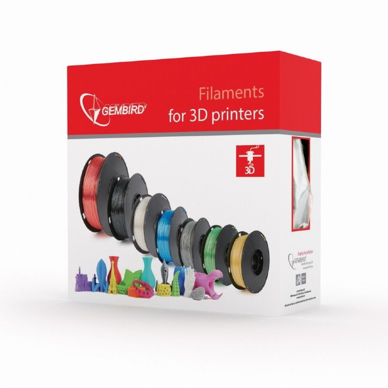 FILAMENT GEMBIRD pt. imprimanta 3d, PLA, 1.75mm diamentru, 1Kg / bobina, aprox. 330m, topire 190-220 grC, fluorescent blue, 