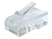 MUFA RJ-45 GEMBIRD pt. cablu UTP, Cat6, RJ-45 (T), plastic, 100 buc, 