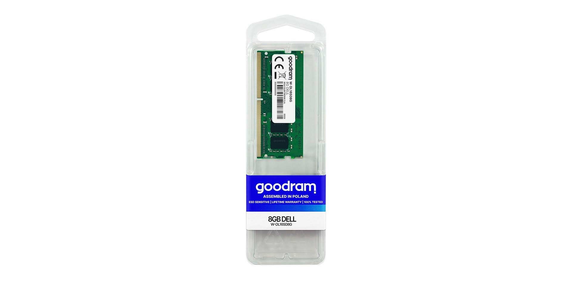 GOODRAM W-DL16S08G GOODRAM DDR3 SODIMM 8GB 1600MHz CL11 DELL_3