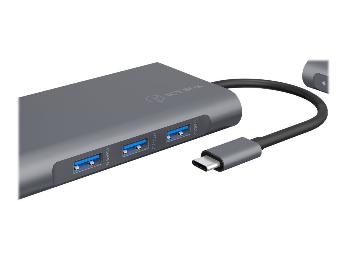 ICYBOX IB-DK4040-CPD IcyBox Docking Station USB Type-C, 3xUSB, HDMI 4k 30Hz, VGA, SD/microSD