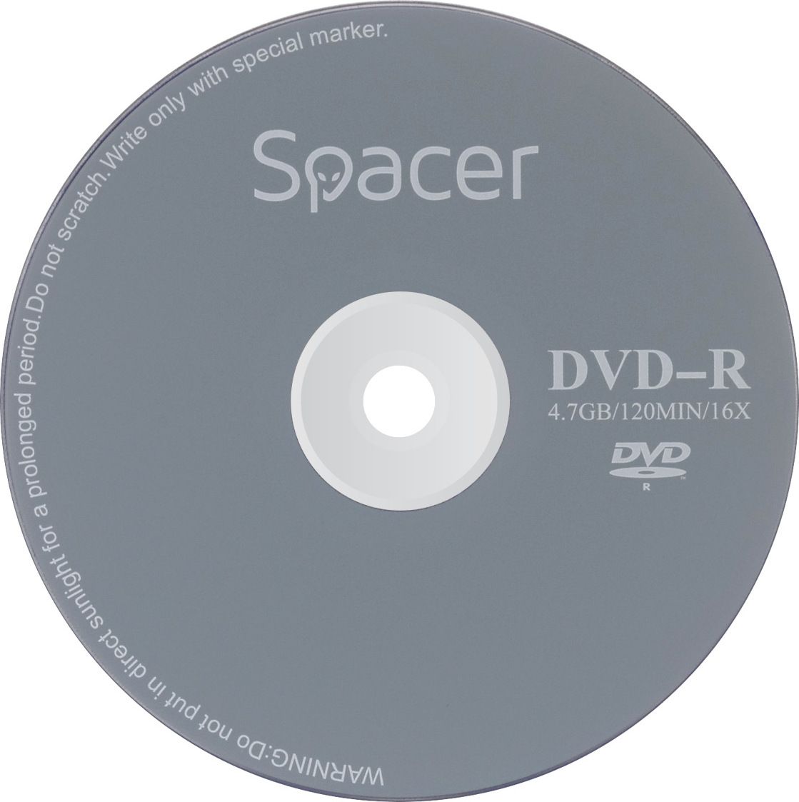 DVD-R SPACER  4.7GB, 120min, viteza 16x,  10 buc, spindle, 