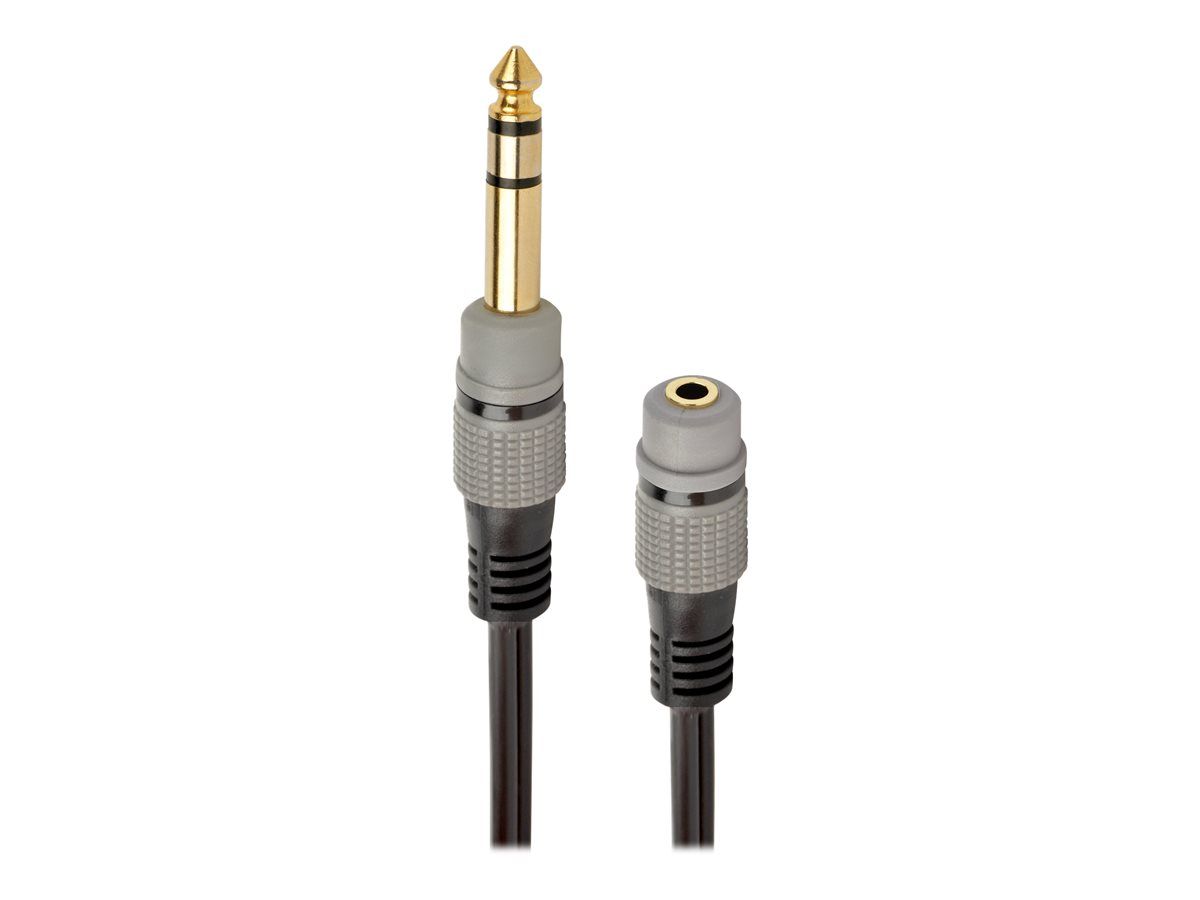 ADAPTOR audio GEMBIRD stereo (1 x 6.5 mm jack T la 1 x 3.5 mm jack M), 0.2M, negru, 