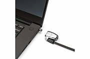 CABLU securitate KENSINGTON pt. notebook 3-in-1 slot standard / Nano / Wedge, cheie standard, conectare one-click,1.8m, cablu otel carbon, permite pivotare si rotire cablu, 