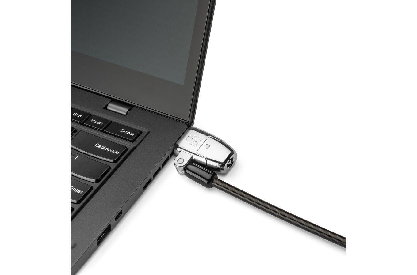 CABLU securitate KENSINGTON pt. notebook 3-in-1 slot standard / Nano / Wedge, cheie standard, conectare one-click,1.8m, cablu otel carbon, permite pivotare si rotire cablu, 