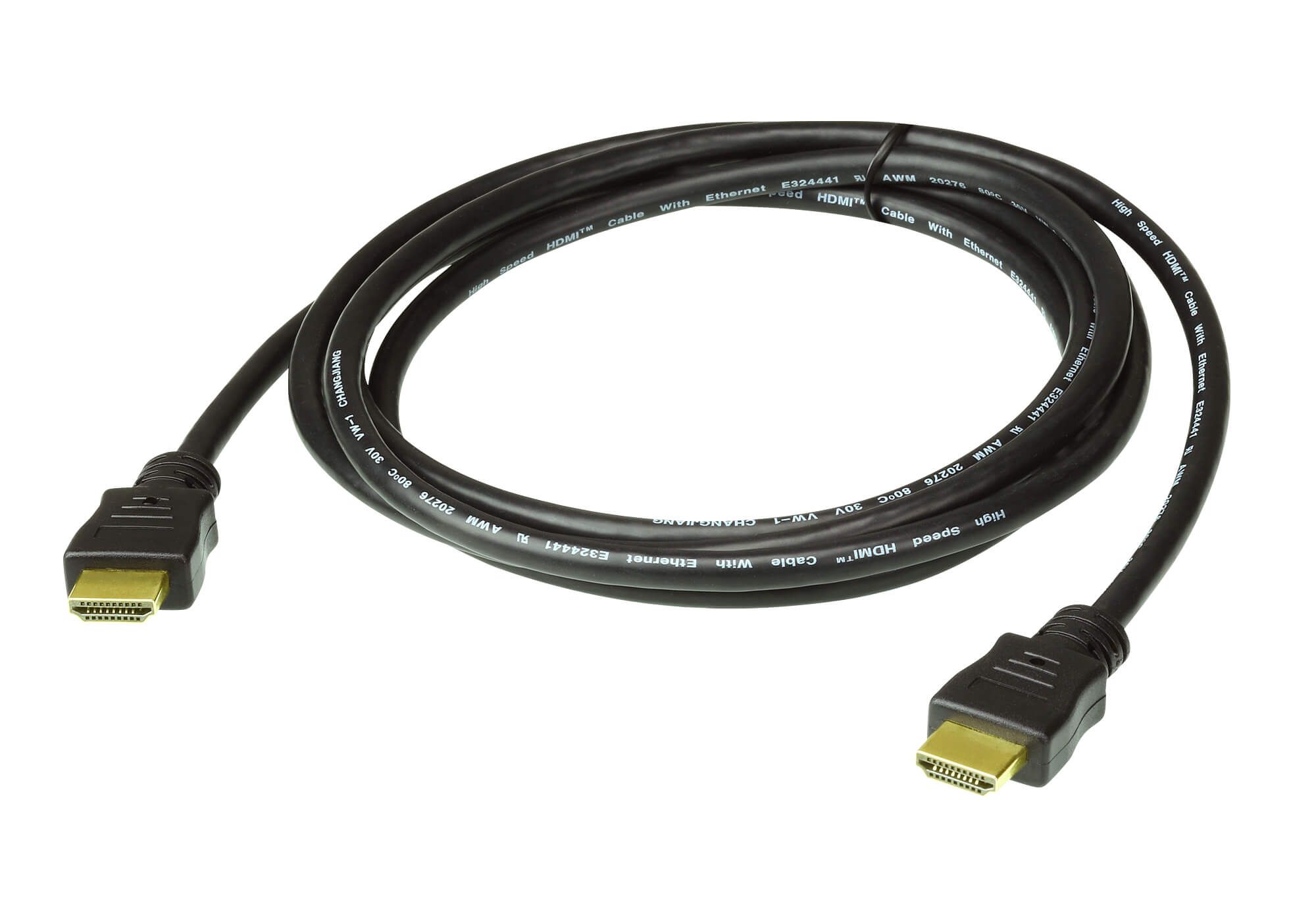 CABLU video ATEN, cablu or adaptor video, HDMI (T) la HDMI (T), 4K DCI (4096x2160) la 60Hz, 2 m,  2L-7D02H-1  (include TV 0.15 lei)