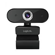 CAMERA WEB LOGILINK senzor. 1080p Full-HD cu rezolutie video 1920x1080; inclinare 30grade, rotatie 180grade, microfon, cablu 1.45m, 