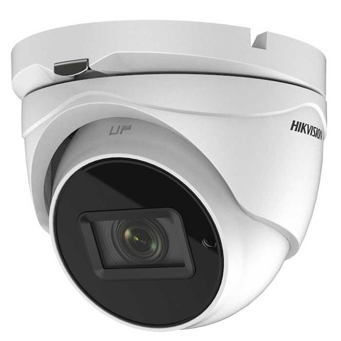 Camera supraveghere Hikvision Turbo HD dome DS-2CE76H0T-ITMFS(2.8mm); 5 MP;  Audio over coaxial cable, microfon audio incorporat; 5 MP CMOS; rezolutie: 2560 (H) × 1944 (V)@20FPS; iluminare: 0.01 Lux@(F1.2, AGC ON), 0 Lux with IR; lentila: 2.8mm, distanta IR: 30metri, Smart IR, horizontal FOV: 85.5°_1