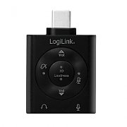 CONVERTOR audio LOGILINK, intrare: 1 x USB-C (T), iesire: 2 x 3.5