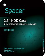 HUSA SPACER, pt HDD, buzunar intern plasa, negru, 