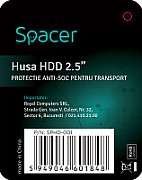 HUSA SPACER, pt HDD, buzunar intern plasa, negru, 