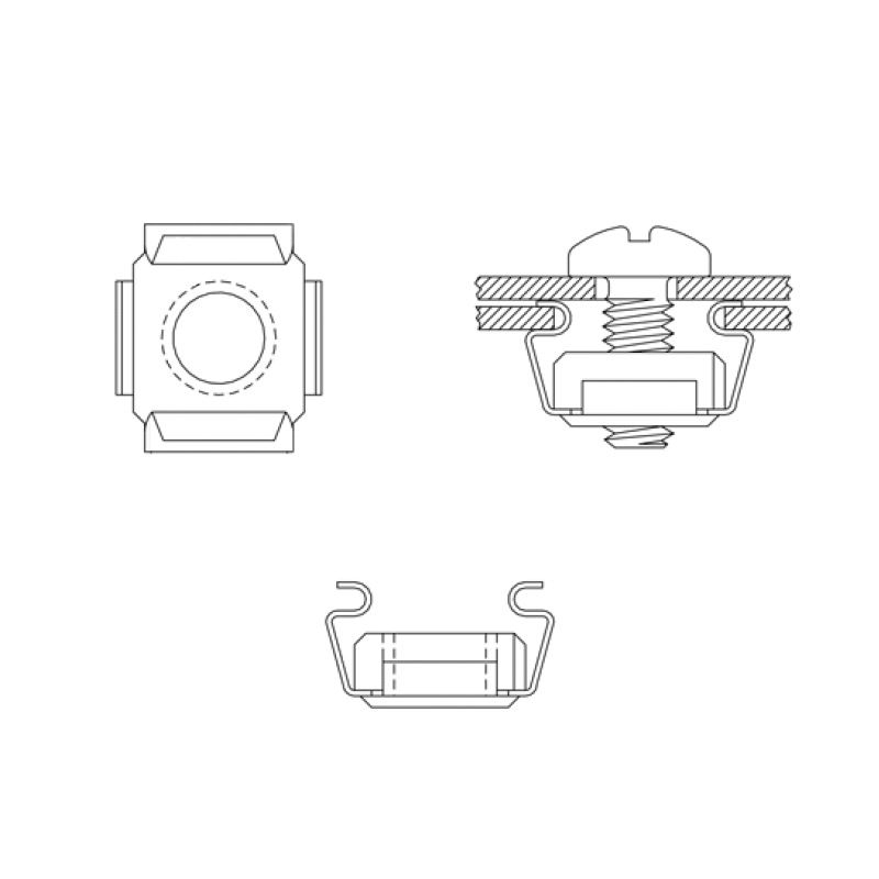 SET montare LOGILINK pentru rack 19