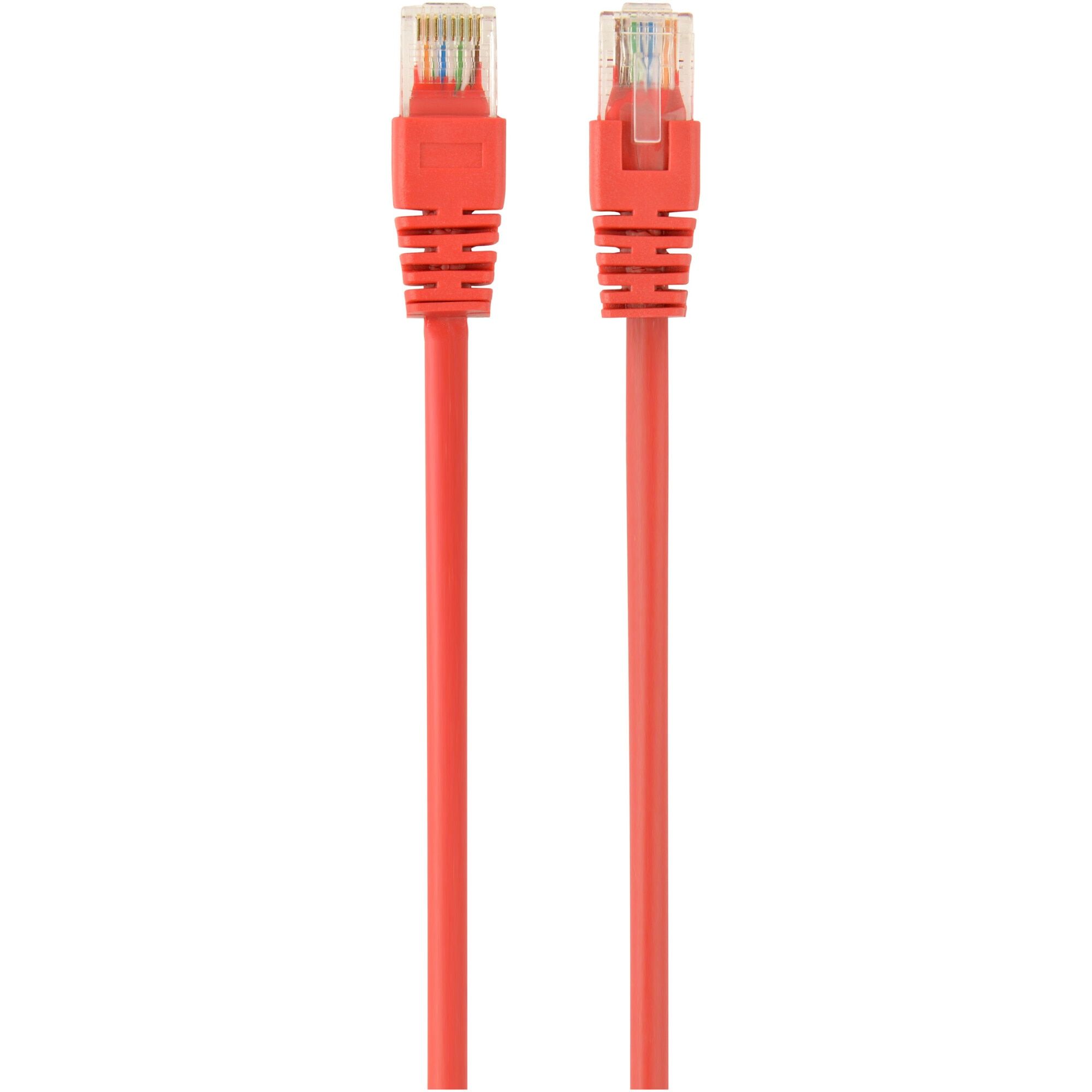 Patchcord UTP RJ45-RJ45 Cat.5e 3m rosu,UTP-5E-3-R, pachcord din cupru