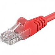 Patchcord UTP RJ45-RJ45 Cat.5e 3m rosu,UTP-5E-3-R, pachcord din cupru