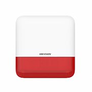 Sirene de exterior wireless AXPRO Hikvision DS-PS1-E-WE(Red Indicator), frecventa de operare: 868 MHz, comunicare bidirectionala Tri-X wireless protocol, distanta de comunica RF: 1600metri, criptare: AES-128, 2 x tamper, Strobe light RED, nivel sonor: 110 dB, 3 tipuri de sonerii de alarma: alarma la