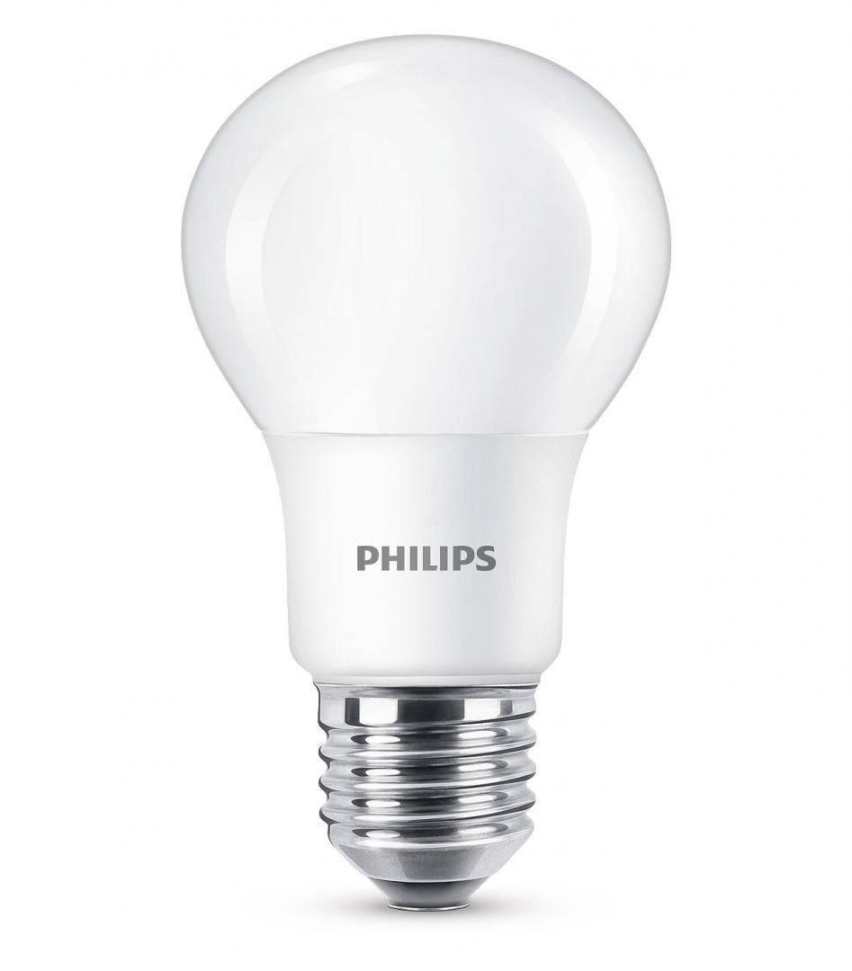 Set 6 becuri LED Philips, E27, 8W (60W), 806 lm, lumina calda, clasa energetica A+_2