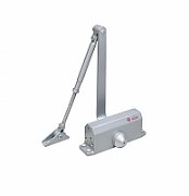 Amortizor hidraulic cu brat SA-5012AW-sv, culoare argintie; Pentru: usi cu greutatea de 25-45 kg; latime usa ≤900mm; Ulei hidraulic termostabil; Viteza de inchidere reglabila ; Montare universala: stanga sau dreapta; Culoare: argintiu; Deschidere usa la 135°;_1