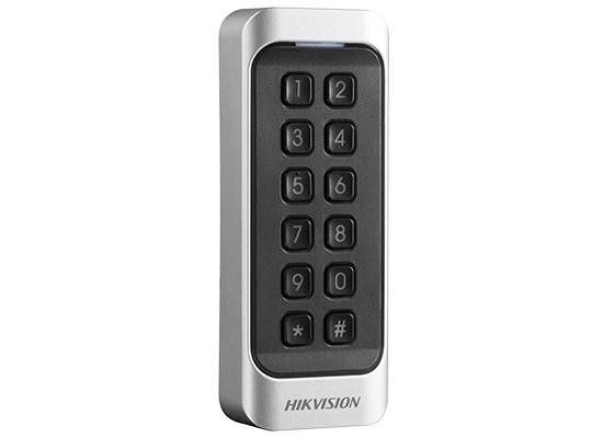 Card reader Hikvision, DS-K1802M; Reads Mifare 1 card; Card Reading Frequency: 13.56MHz; Processor: 32-bit; Reading Range: ≤50mm (≤1.97