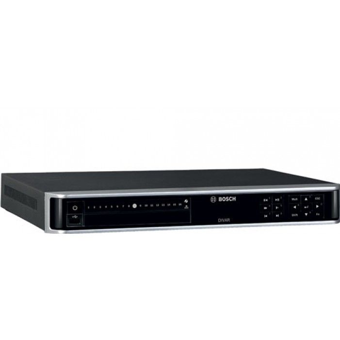 NVR Bosch DDN-2516-200N16 DIVAR 2000 Network Recorder 16 canale,8MP(UHD), H.265, 16xPoE, fara HDD, RJ45, 1xD-SUB, 1xHDMI, 1xRCA, 12Vdc_1
