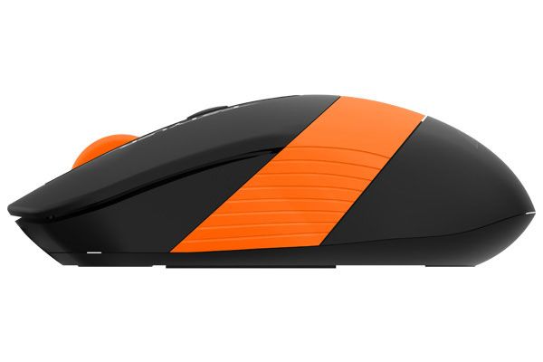 MOUSE A4tech, gaming, wireless, 2.4GHz, optic, 2000 dpi, butoane/scroll 4/1, buton selectare viteza, negru / portocaliu, 