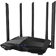 Tenda| AC11 | Router wireless | 802.11a.c | AC 1200 Dual Band | Porturi 1 WAN, 3 LAN Gigabit | Antene 5 externe 6 dbi | CPU Dual Core 1 GHz | Gamimg & Streaming | Negru_1