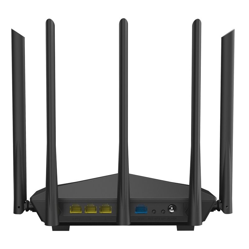Tenda| AC11 | Router wireless | 802.11a.c | AC 1200 Dual Band | Porturi 1 WAN, 3 LAN Gigabit | Antene 5 externe 6 dbi | CPU Dual Core 1 GHz | Gamimg & Streaming | Negru_2