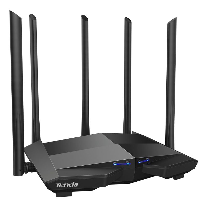 Tenda| AC11 | Router wireless | 802.11a.c | AC 1200 Dual Band | Porturi 1 WAN, 3 LAN Gigabit | Antene 5 externe 6 dbi | CPU Dual Core 1 GHz | Gamimg & Streaming | Negru_3