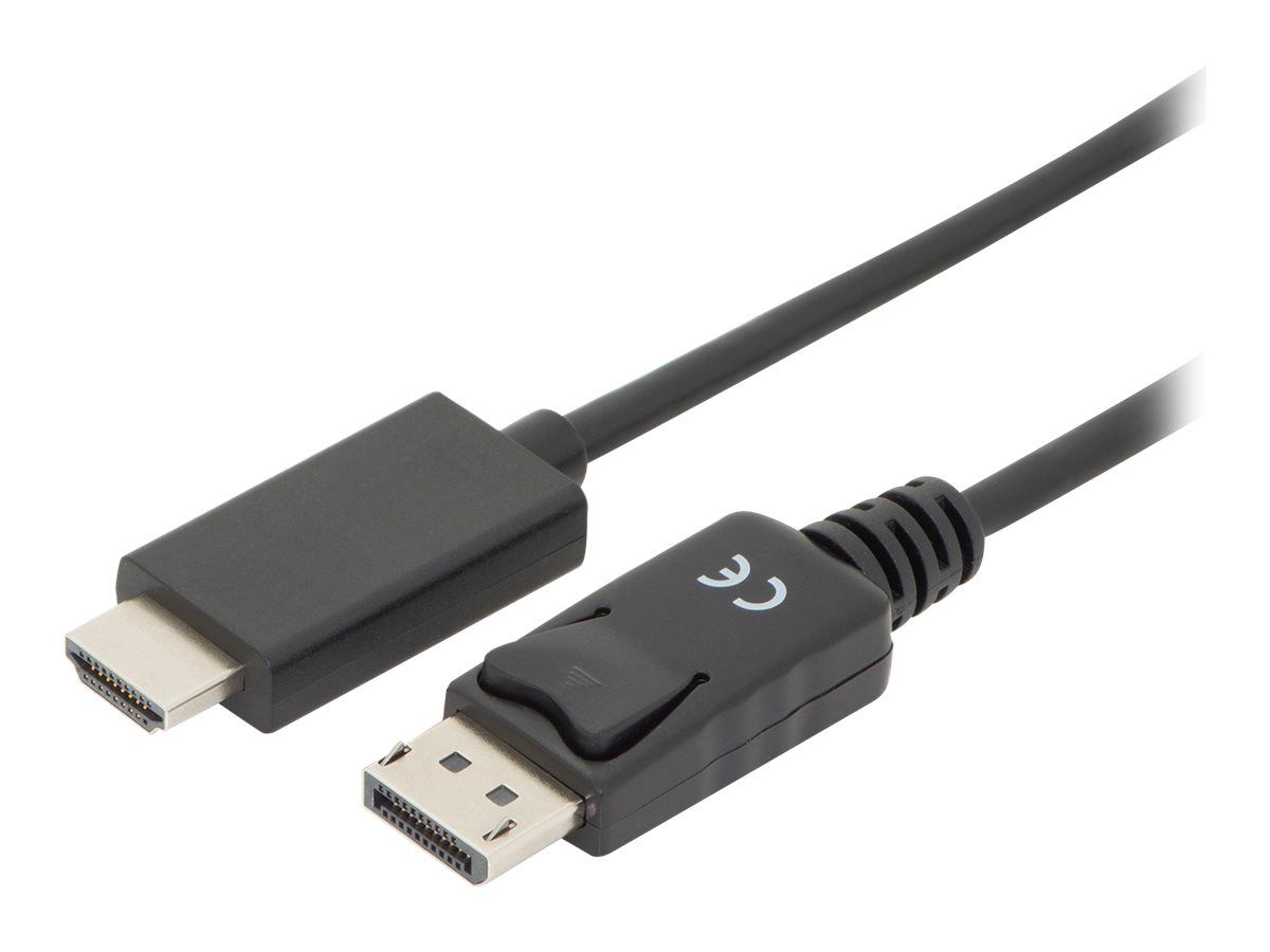 DIGITUS DisplayPort Adapter Cable DP - HDMI Type A St / St 3.0m w / War. DP 1.2 HDMI 2.0 4K / 60Hz CE black_2