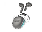CASTI Edifier, wireless, utilizare multimedia, smartphone, microfon pe casca, conectare prin Bluetooth 5.2, gri,  GM5-GR , (include TV 0.75 lei)