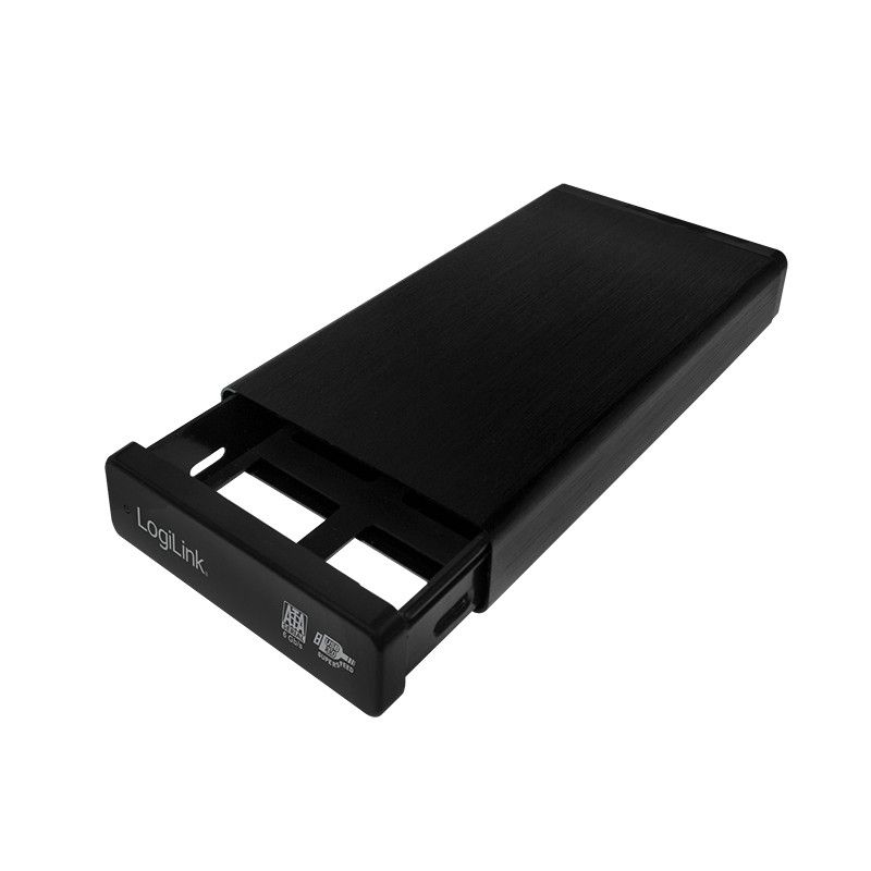 RACK extern LOGILINK, extern pt. HDD, 3.5 inch, S-ATA, interfata PC USB 3.0, aluminiu, negru, 