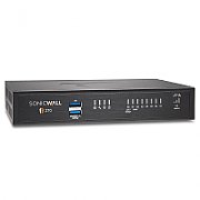 Firewall SonicWall model TZ270 8xGbE 2xUSB 3.0 firewall throughput 2Gbps, IPS throughput 1Gbps, VPN throughput 750Mbps, maxim 50 clienti SSL VPN, rackmount kit separat (02-SSC-3113), PSU alimentator (36W), necesita licenta aditionala servicii securitate_1