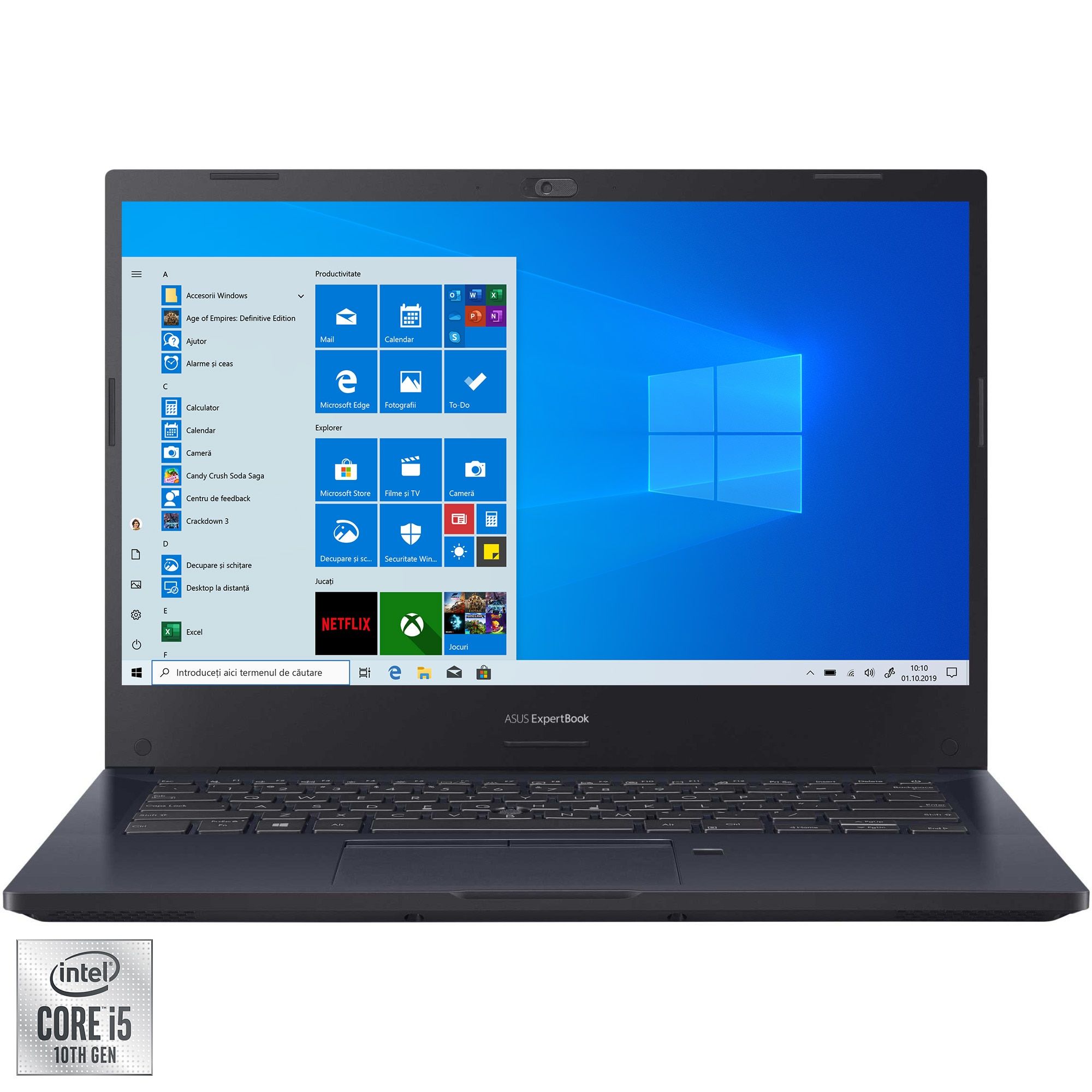 Laptop ASUS 14'' ExpertBook P2 P2451FA, FHD (1920 x 1080), Procesor Intel® Core™ i5-10210U (6M Cache, up to 4.20 GHz), 8GB DDR4, 256GB SSD, GMA UHD, Win 10 Pro, Black_2