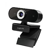 CAMERA WEB LOGILINK senzor. 1080p Full-HD cu rezolutie video 1920x1080; unghi vizualizare  80grade, pivotare 90grade, rotatie 180grade, microfon dual, auto focus, cablu 1.6m, 