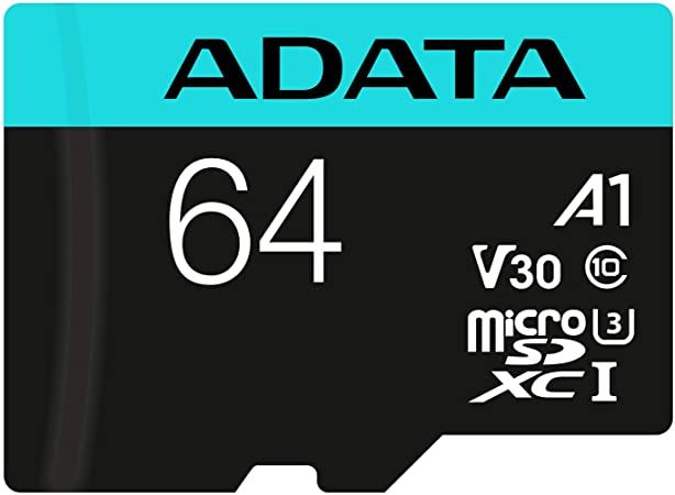 ADATA AUSDX64GUI3V30SA2-RA1 ADATA 64GB Premier Pro MICROSDXC. R/W up to 100/80 MB/s. with Adapter_1