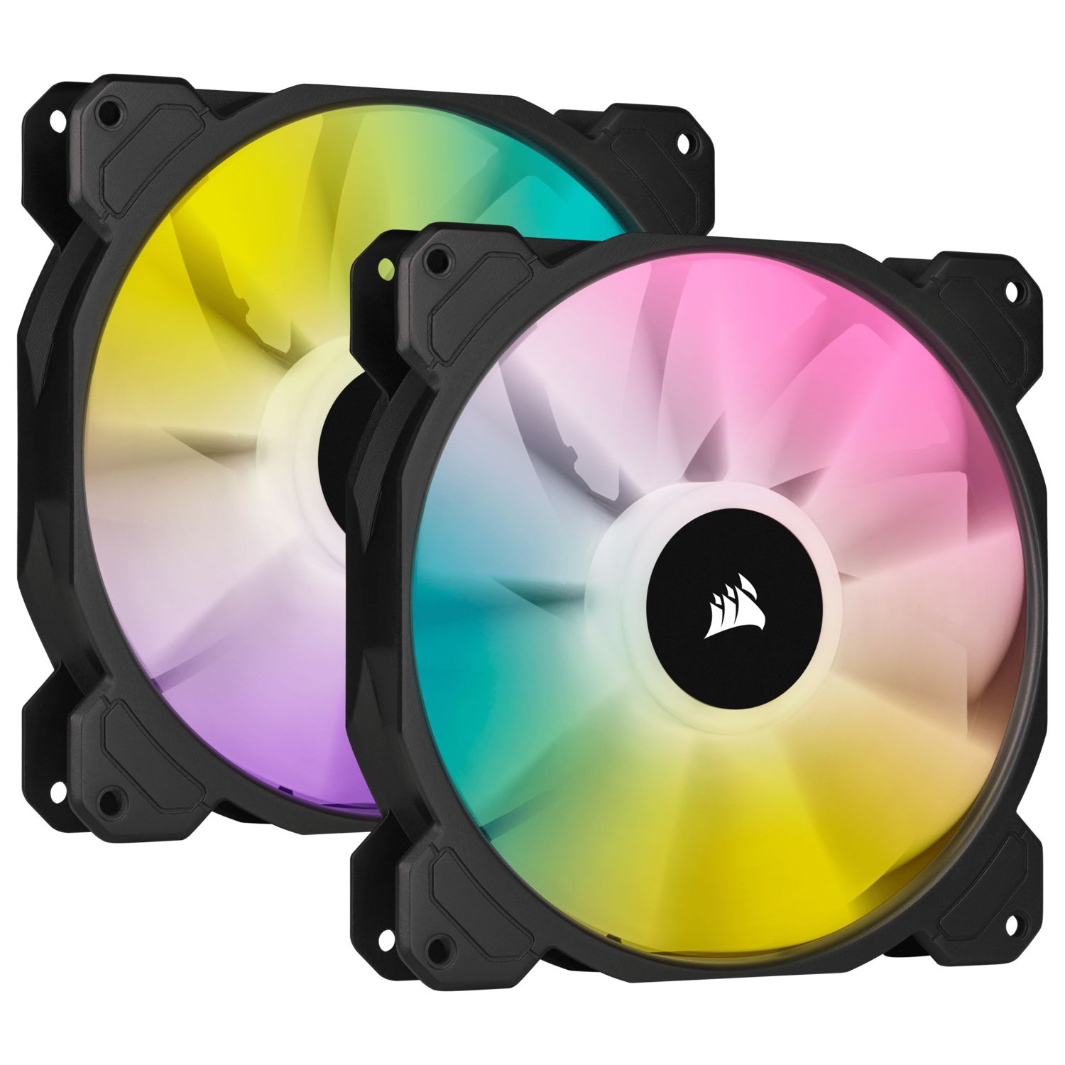 CORSAIR SP140 RGB ELITE 140mm RGB LED Fan with AirGuide Dual Pack_1