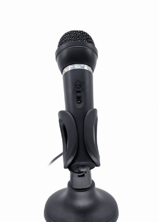 GEMBIRD Condenser microphone with desk-stand black_2