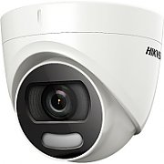 Camera supraveghere Turbo HD dome Hikvision DS-2CE72HFT-F28(2.8mm); 5MP, ColorVU - vizualizare imagini color pe timp de noapte, 5 MP CMOS, rezolutie: 2560 × 1944@@20fps, iluminare: 0.0005 Lux @ (F1.0, AGC ON), 0 Lux cu  lumina alba, lentila fixa: 2.8mm, distanta iluminare: 20metri cu ajutorul_1