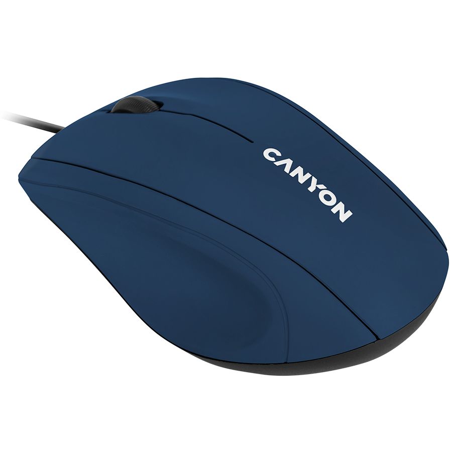 Wired Optical Mouse with 3 keys, DPI 1000  With 1.5M USB cable,Blue,size72*108*40mm  weight:0.077kg