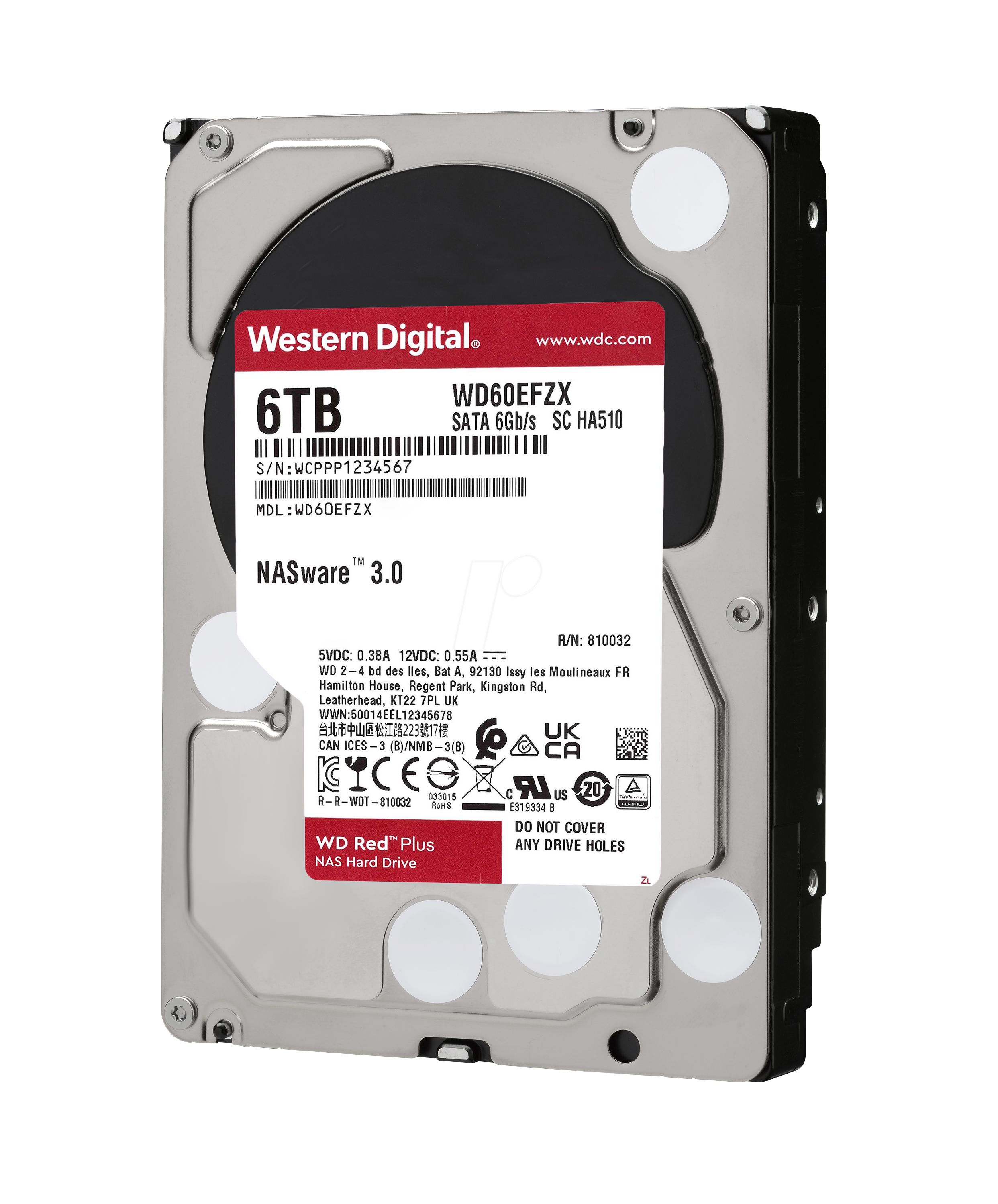 HDD NAS WD Red Plus (3.5'', 6TB, 128MB, 5400 RPM, SATA 6 Gb/s)_7