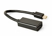 ADAPTOR video GEMBIRD, Mini-DisplayPort (T) la DisplayPort (M), rezolutie maxima 4K (3840 x 2160) la 30Hz, black, 