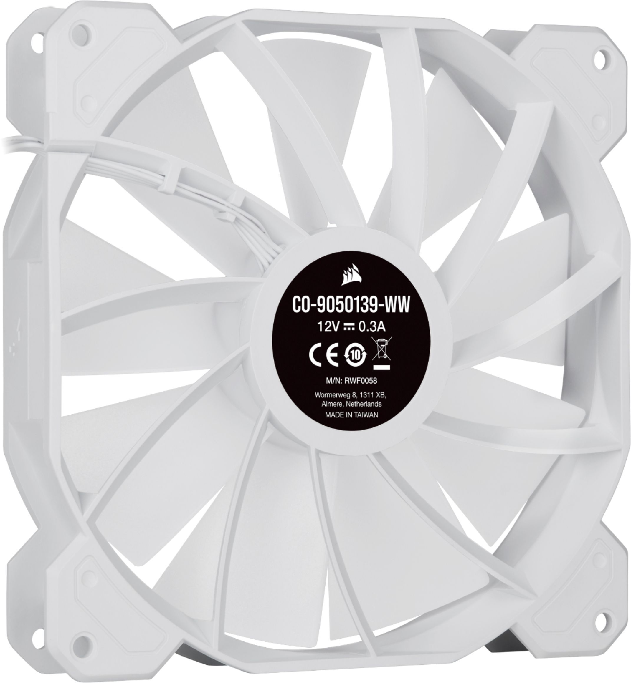 CORSAIR SP140 RGB ELITE White 140mm RGB LED Fan with AirGuide Dual Pack_4
