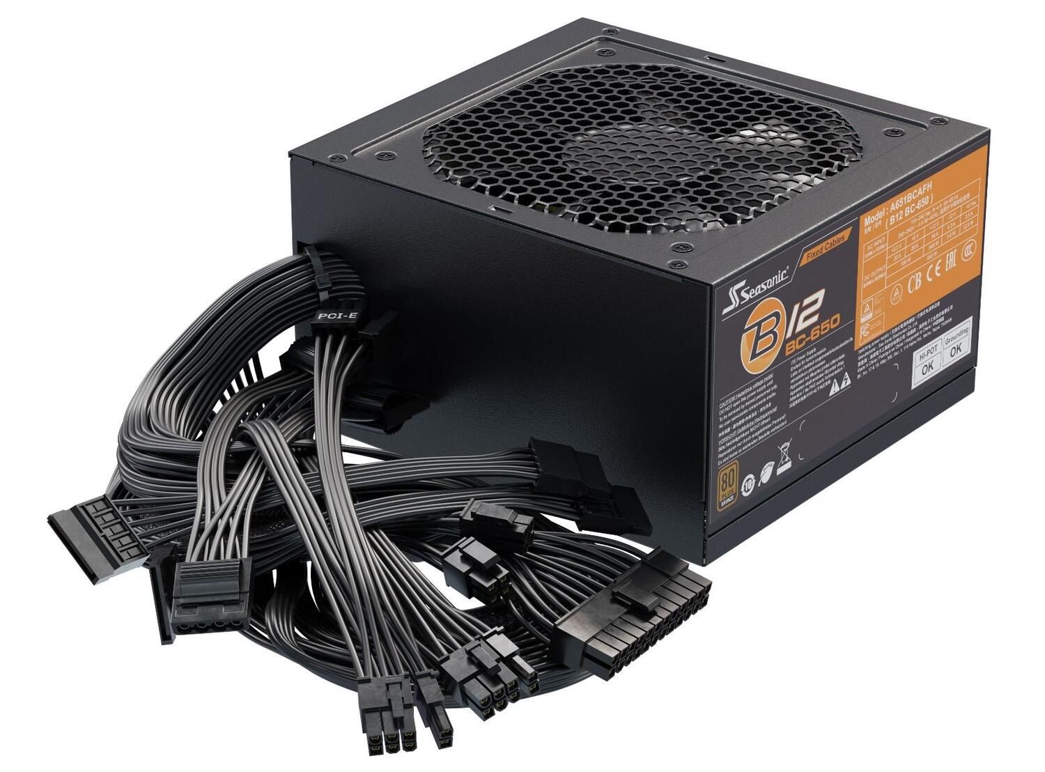 B12 BC-650 80+ Bronze, Cabluri fixe, 650W, Negru_4