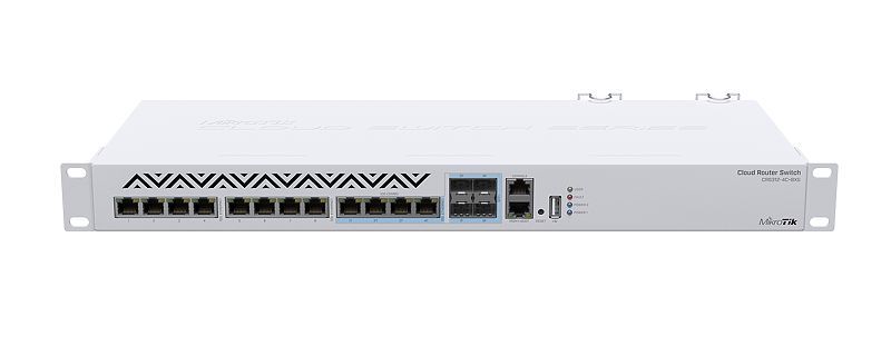 Switch Cloud Router  MIKROTIK CRS312-4C+8XG-RM  12x RJ45 10 Gigabit 4x SFP+_3