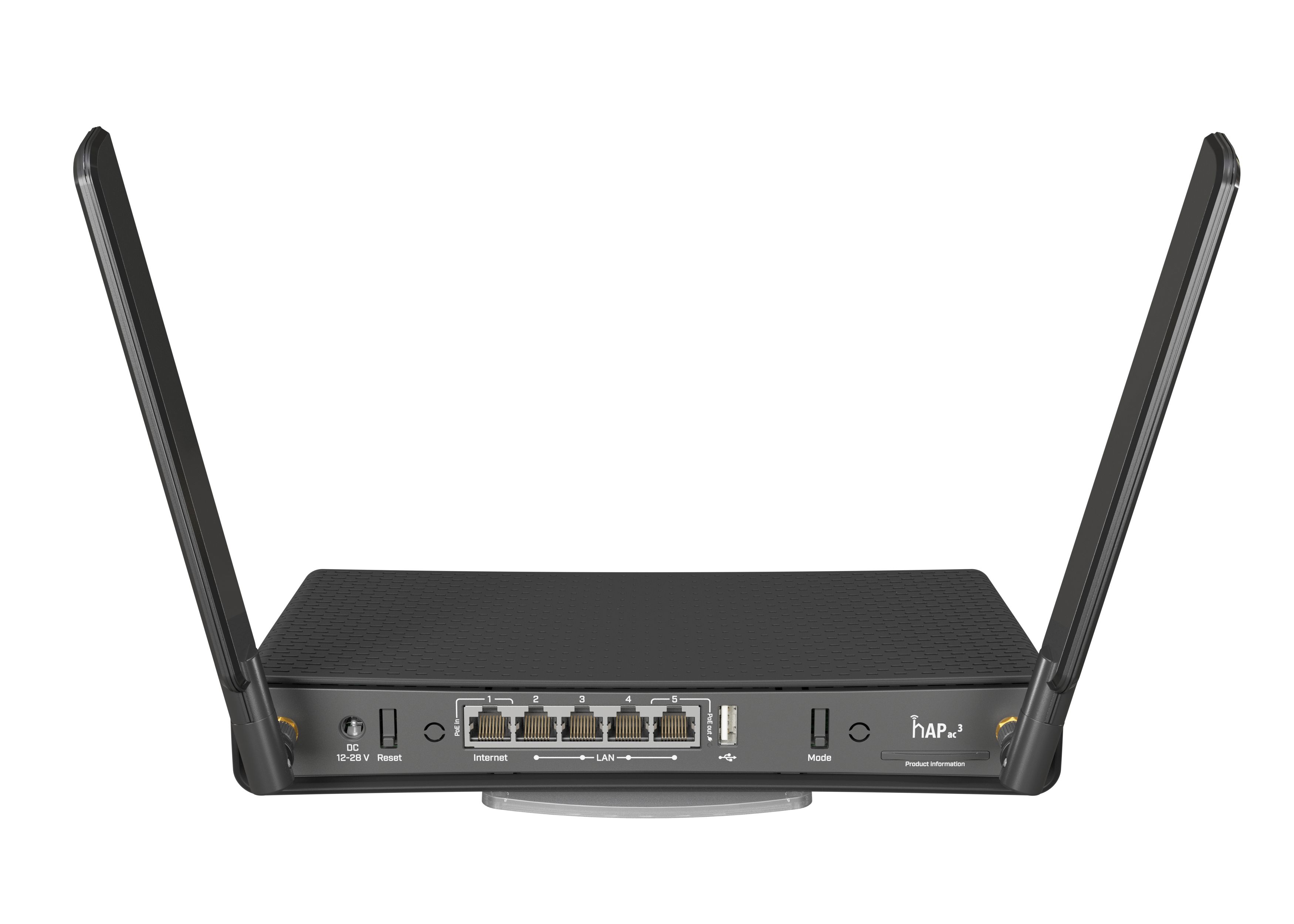 Mikrotik hAP ac³ wireless router Gigabit Ethernet Dual-band (2.4 GHz / 5 GHz) 4G Black_4