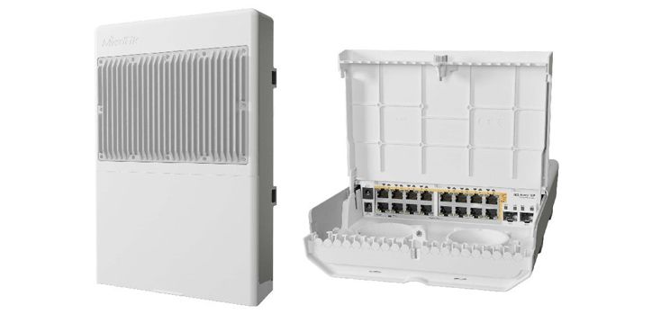 Smart Switch outdoor 16 x Gigabit PoE-Out, 2 x SFP+ - Mikrotik CRS318-16P-2S+OUT_2