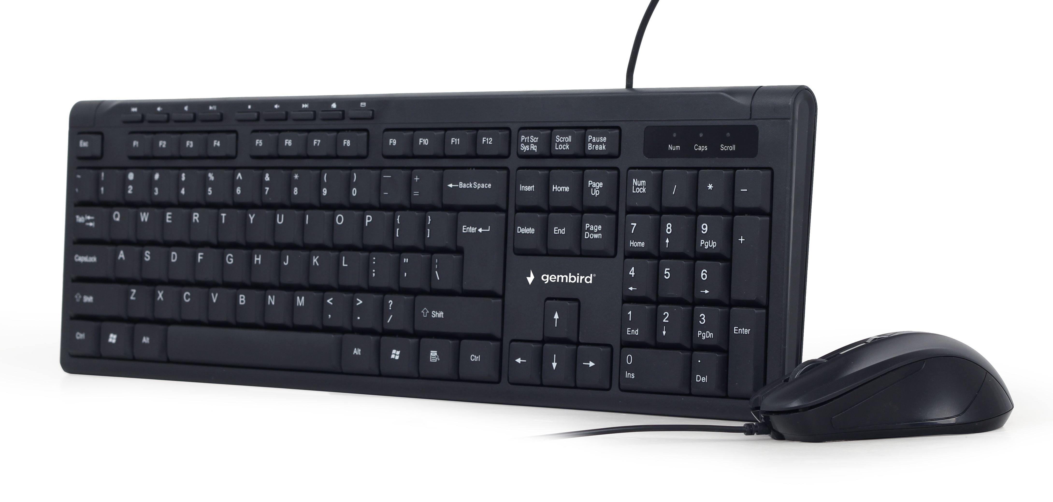 GEMBIRD Mouse and Keyboard desktop set black US-Layout_1