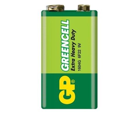Baterie GP Batteries, Greencell (6LF22) 9V carbon zinc, blister 1 buc. 
